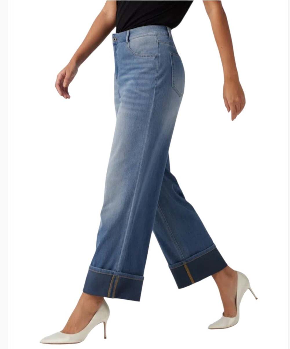 Halara Flex High Waisted Casual Straight Cuffed Legs NWT Size LP
